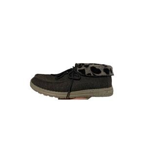 HEY‎ DUDE Britt Gray Cheetah Cuffed Bootie Shoe Women’s Size 6
